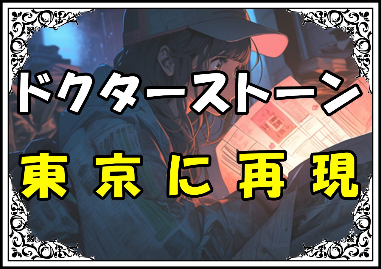 ドクターストーン 東京に再現