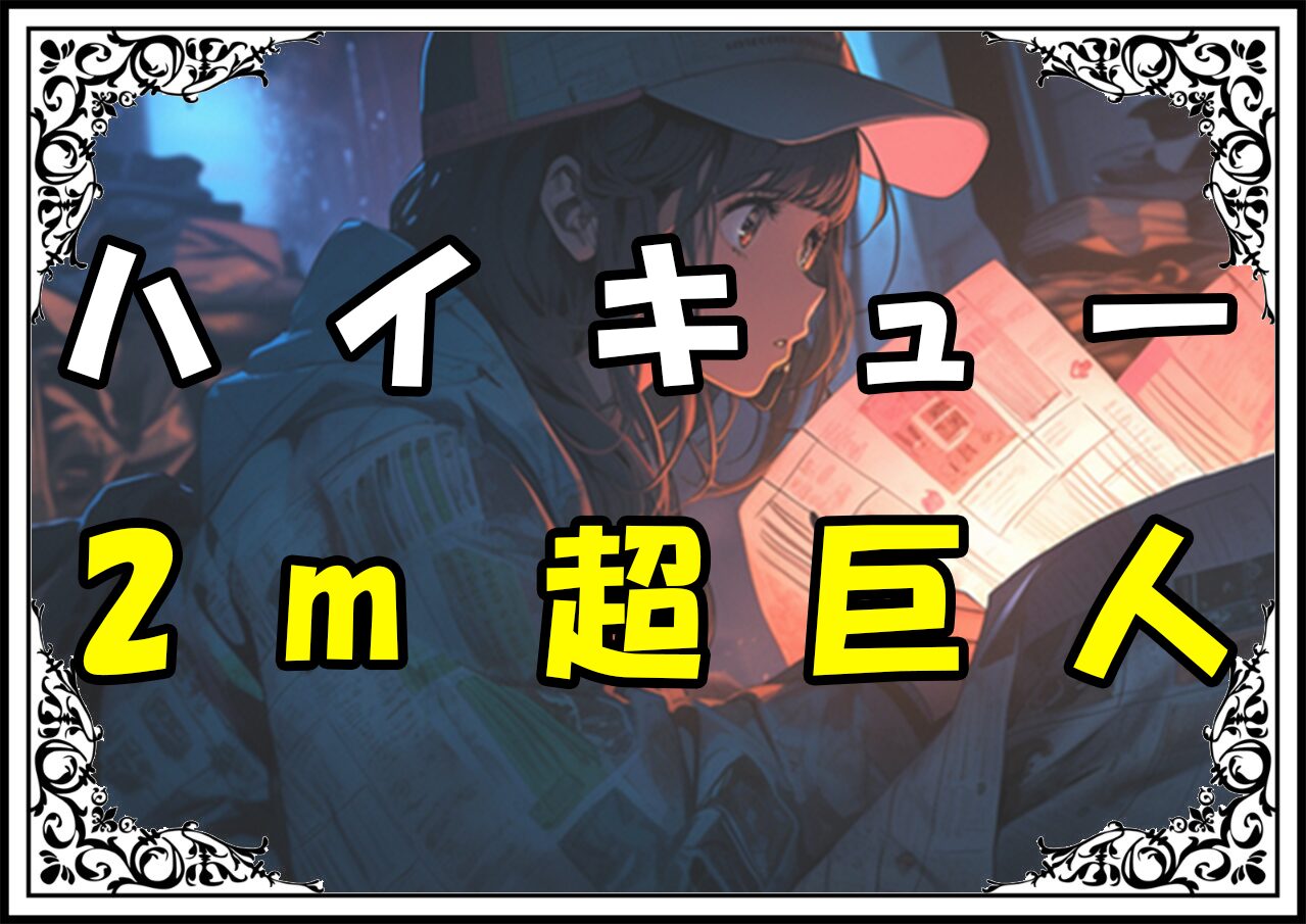 ハイキュー 百沢雄大 2m超巨人