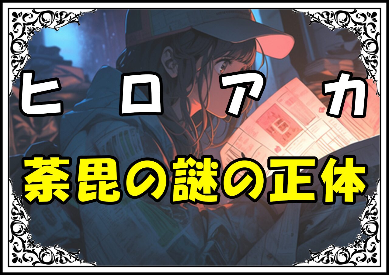 ヒロアカ 荼毘の謎の正体