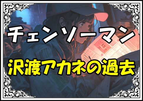 チェンソーマン 沢渡アカネの過去