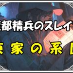 魔都精兵のスレイブ 東家の系図